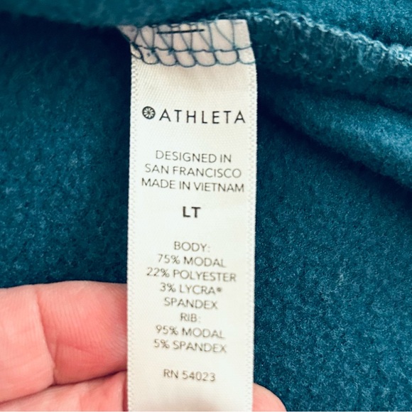 *Like New* Athleta Teal Coastal Luxe Recovery Crewneck Sweatshirt - Picture 8 of 16